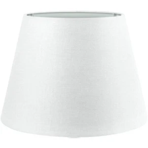 Lampenschirm Stehlampe Hängelampe Weiß Baumwolle E14 L=UØ 25cm - Bild 1 von 7