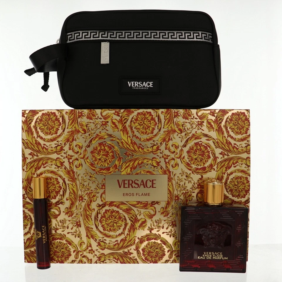 Versace Eros Flame para Hombres 3.4 OZ Eau De Parfum Spray Set de Regalo Foto 1 de 1
