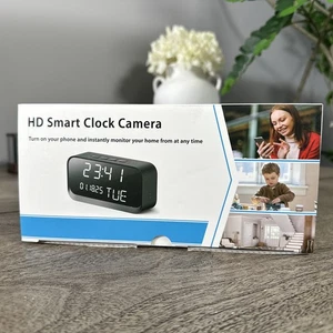 HD Smart Clock 1080p Video Motion Detection WiFi Local/Cloud Storage - Picture 1 of 2