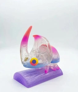 UNBOX RHINO BEETLE NEON STARDUST EDITION Clear SOFT VINYL Figure SOFUBI H10CM4in - Picture 1 of 4