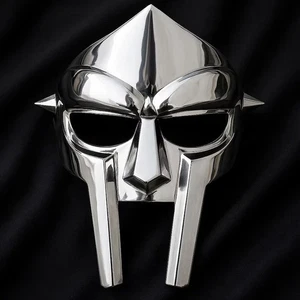MF DOOM Inspired Metal Mask Rap Icon Cosplay Mask Hip-Hop Collector Prop - Picture 1 of 2