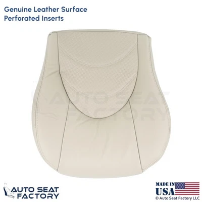 Cubierta de asiento inferior del conductor de cuero genuino avena para Jaguar XKR XK8 2000-2006 Foto 1 de 4