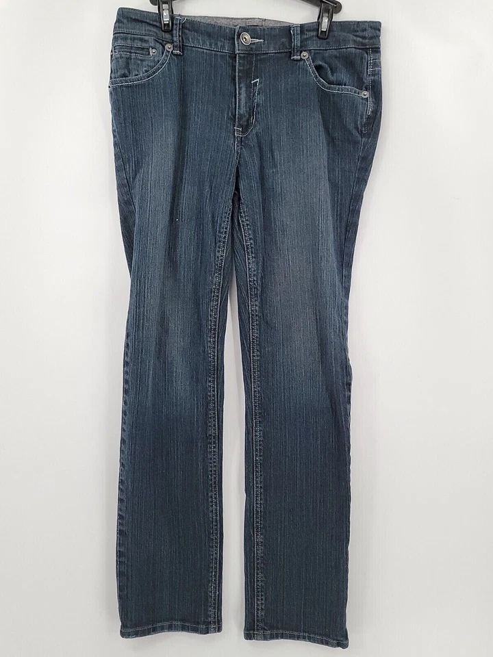 Madison Jeanswear Jeans Womens Adult Size 10 Blue Denim Straight Slim - Image 1 of 4
