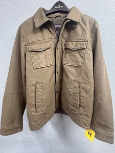 Levis Jacket Mens Medium Quilted Lined Utility Trucker Canvas Workwear NEW W/TAG - Picture 1 of 20