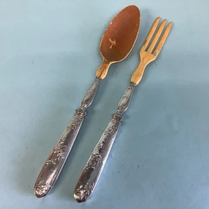 Set insalata 2 pezzi Manici argento 10 3/4" L - Foto 1 di 8