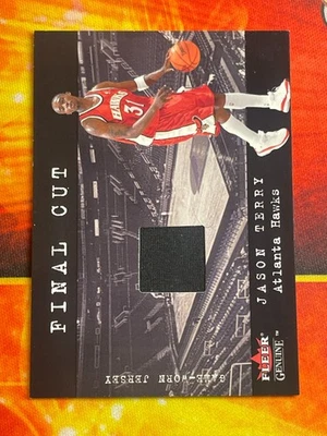 2001-02 Fleer Genuino - Corte Final Jerseys Jason Terry (MEM) Camiseta Usada en Juegos Foto 1 de 4