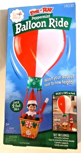 Elfo sullo scaffale menta piperita Natale gonfiabile palloncino accessorio giro NUOVO - Foto 1 di 4
