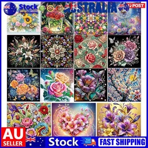 5D DIY Partial Special Shaped Drill Diamond Painting Kit Flower Decor30x30cm - Afbeelding 1 van 57