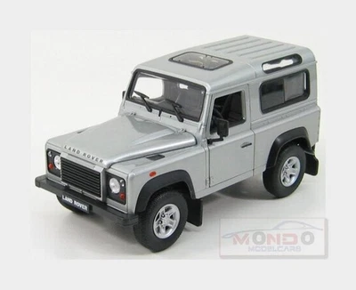1:24 Welly Land Rover Land Defender 90 1984 Silver WE22498SIL Modellino - Immagine 1 di 2
