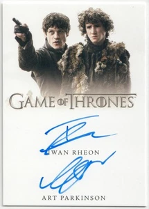 Juego de Tronos Serie Completa - Iwan Rheon / Art Parkinson - Tarjeta Automática Doble - Imagen 1 de 2