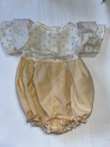 Mameluco vintage Cabbage Patch niños/muñeca melocotón rosebud CPK P Coleco China - Imagen 1 de 10