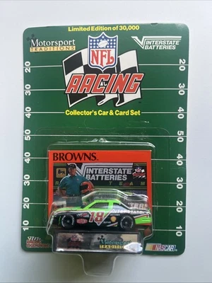 1992 RACING CHAMPIONS NFL RACING CARRO DE COLECIONADOR E CARTÃO DALE JARRET MARROM - Imagem 1 de 2