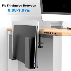 Ensemble de 2 supports de montage sous le bureau pour ordinateur portable, - Photo 1/7