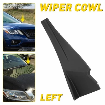 Cubierta de extensión de cubierta lateral del limpiaparabrisas delantero para Nissan Pathfinder EH 13-20 Foto 1 de 4