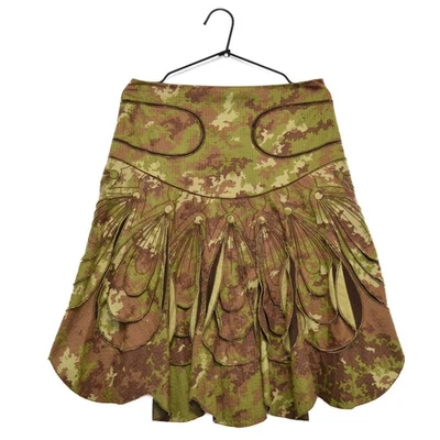 Falda Jean Paul Gaultier JPG Mujer Malla Pixel Camuflaje Talla I 40 D 36 EE. UU. 6 GB8 Foto 1 de 4