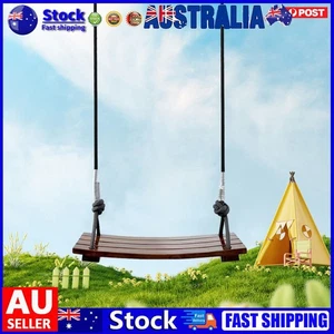 Solid Wood Swing One Seat Simple Swing Wooden Swing Seat for Kids Adults Yard - Imagen 1 de 10
