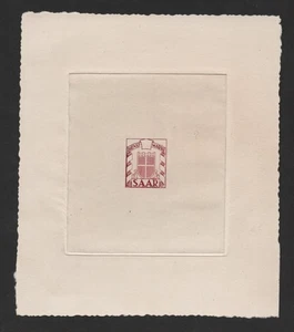 ALEMANIA SAAR O35 GRANDE OFICIAL A PRUEBA DE TROQUELES HUNDIDOS - Imagen 1 de 2