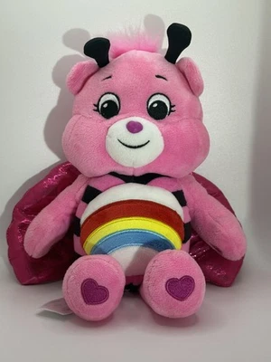 2021 Care Bears Unlock the Magic 11" plush~Cheer Bear/Ladybug Costume - Image 1 of 4
