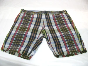 Polo Ralph Lauren pantaloncino uomo 35 madras a quadri slim fit leggero chino shorts - Foto 1 di 8