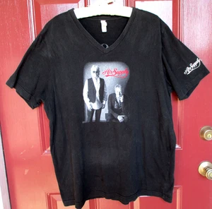 Camiseta Belle Canvas AIR SUPPLY Music Group Negra 2X Logotipos Russell Graham Pix Usada en Excelente Condición - Imagen 1 de 5
