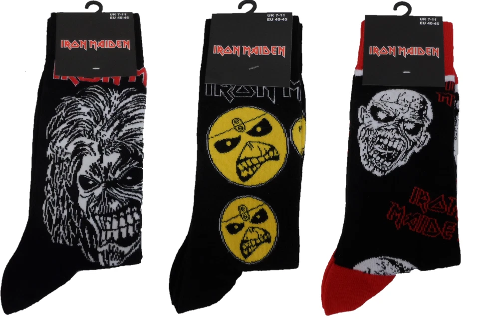 Mens Officially Licensed Iron Maiden Socks