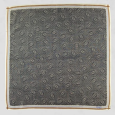 Винтажный Fendi носовой платок шейный платок бандана карман квадратный - Изображение 1 из 4