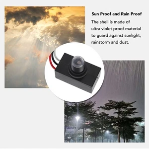 Photocell Light Sensor IP65 Proof Level Multifunctional Compact Outdoor Photoele - Bild 1 von 23