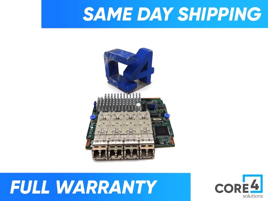 SUPERMICRO AOC-MTG-I4S 4-PORT 10GBE SFP+ SIOM ADAPTER - Image 1 of 1