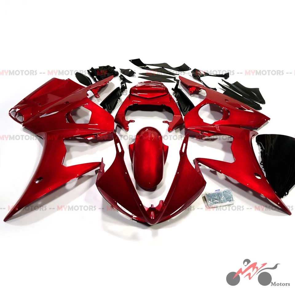 Kit de carenagem ABS carroceria vermelho doce para Yamaha YZF R6 2003-2004 / R6S 2006-2009 - Imagem 1 de 2