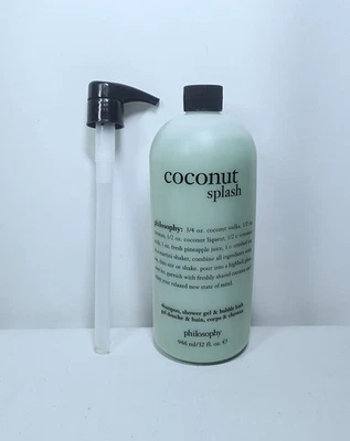 Philosophy Coconut Splash Shampoo Shower Gel Bubble Bath W/ Pump - 32 fl oz  - Image 1 of 2
