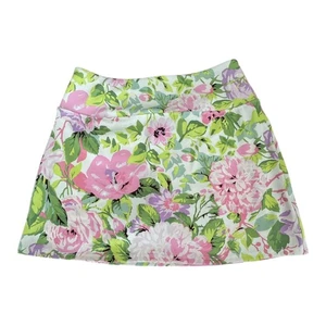 Laura Ashley Golf & Tennis Pickleball Skort Womens Small Pink Green Floral - Picture 1 of 7