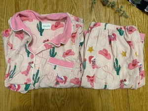 Bed Head Holiday Christmas Cowboy Boots Pajamas Pink￼Large - Picture 1 of 5