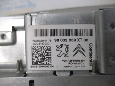 AUTORADIO  RÉCEPTEUR CITROEN C3  98032839XT  2569634 - Photo 1/4