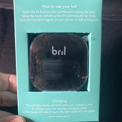 Bril UV Cepillo de Dientes Esterilizador Recargable Magnético Espejo Montaje Nuevo en Caja Foto 1 de 4