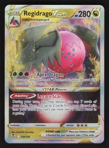 Pokémon ultra raro Regidrago VSTAR 136/195 SWSH12: Silver Tempest - Imagen 1 de 2