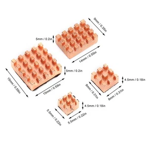 Pure Coper Heatsink Cooling Heat Sink Accessory For 4B 1G 2G AM - Afbeelding 1 van 12