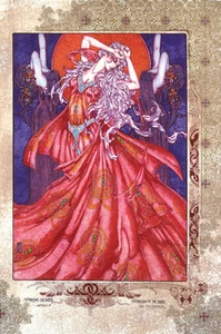 FANTASY ART MORRIGAN NA BADB 23x16 Estampado por Jim FitzPatrick. Mago, bruja. - Imagen 1 de 4