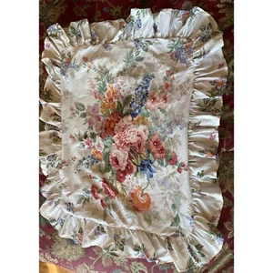 Ralph Lauren Ruffled Pillow Sham Std South Hampton Beach House Floral Cottage - Picture 1 of 9