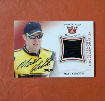 2022 Matt Kenseth Autographed Patch Memorabilia Card 38/50 Sportkings NASCAR - Image 1 of 4