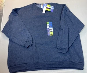 Jerzees Sweater Adult 2X Large Y2K Blue Blank Plain Sweatshirt Mens NEW Old - Picture 1 of 15