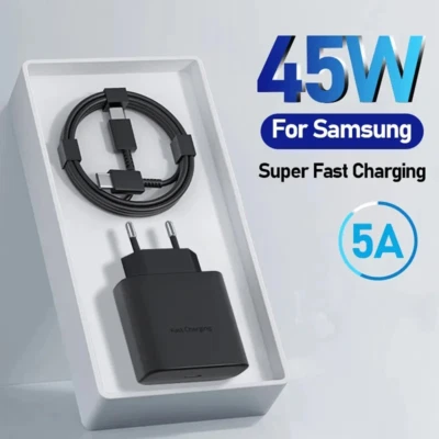 BRANDED 45w USB-C Schnellladegerät Für Samsung S25 S23 S22 Ultra S24+ S23+ Ladekabel