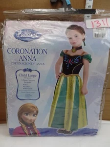 NEW DISNEY FROZEN CORNATION ANNA 3PC COSTUME~CHILD LARGE(12-14) - Picture 1 of 7