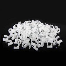 White Plastic Square/Round Electrical Wire Cable Clips 4/6/8/10/12/14/16mm-35mm