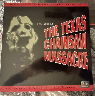 Texas Chainsaw Massacre LaserDisc Letterboxed Leatherface Slasher Horror 1974 — 第 1/4 张图片