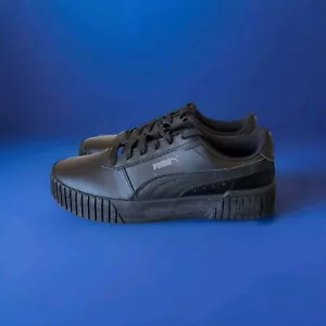 Puma Carina 2.0 Shoes Womens Size 10 Black Lace Up Trainers Casual Sneakers - Picture 1 of 12