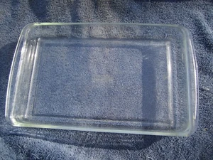 Vintage Pyrex Glas 233 Lasagne Auflaufform Backform volle Griffe - Bild 1 von 9