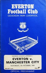 Everton v Manchester City 1968-69 - Division 1- 5 October 1968 - Picture 1 of 1