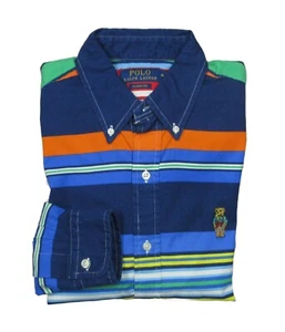 Polo Ralph Lauren Men's Multi Stripe Polo Bear Classic Fit Button Down Shirt - Picture 1 of 4