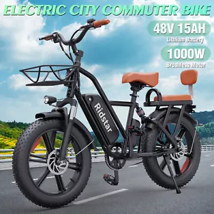 1500W 48V 15Ah Removable Battery 20"City Eletric Bike for Adult 2-Seater - Picture 1 of 15