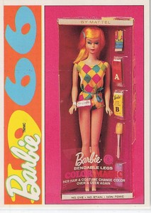 1991 Action/Panini Another First For Barbie 1966 #25 Barbie Color Magic 